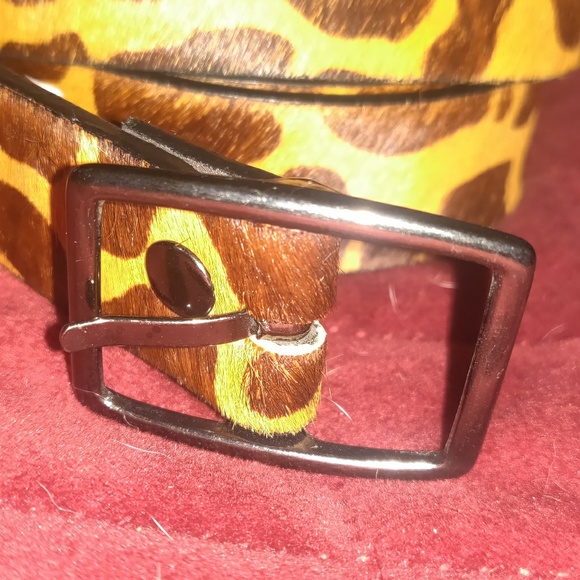 GAP Accessories - THE GAP LEOPARD PRINT LEATHER BELT Size L GAP Accessories - THE GAP LEOPARD PRINT LEATHER BELT Size L